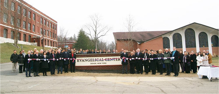 Evangelical Center - Ribbon Cutting with WEA Leaders, Local Residents and Town, County and State Representatives