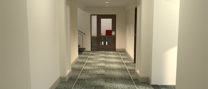 Hallway at Building #35 - Gratia Hall