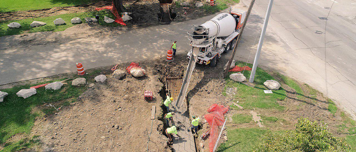 Footings for The New Main Entrance